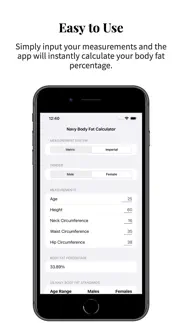 navy body fat calculator pro iphone resimleri 2