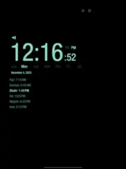 alarm clock for muslims with full azan (منبه المسلم - لقرآن الكريم - أذان - أوقات الصلاة) ipad images 2