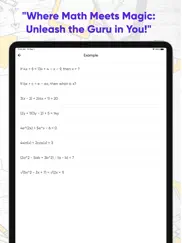 math guru - algebra calculator ipad images 4