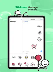 stickman message stickers iPad Captures Décran 2