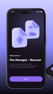 file manager - recover iPhone Captures Décran 1