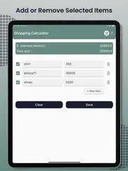 shopping calculator app iPad Captures Décran 2
