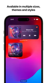 musicview pro - music widgets iphone resimleri 2