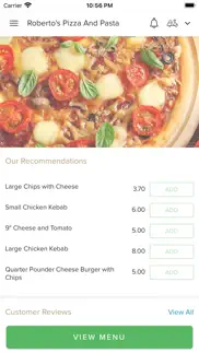 cheeky bay pizza pasta iphone capturas de pantalla 1