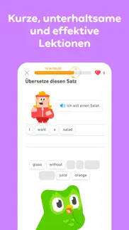 duolingo – sprachkurse iphone bildschirmfoto 3