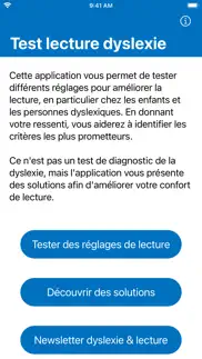 test lecture dyslexie francais iPhone Captures Décran 1