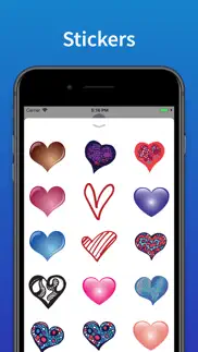 hearts stickers and emoji love iphone images 1