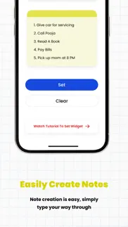 simple sticky notes on widgets iPhone Captures Décran 3