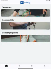 my fitness app iPad Captures Décran 1