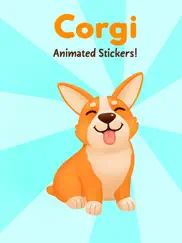 happy corgi animated stickers ipad images 1