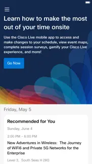 cisco events app iphone bildschirmfoto 2