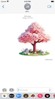 cherry blossom stickers iphone resimleri 4