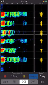 wavelet voice sonogram iPhone Captures Décran 3