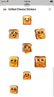 grilled cheese stickers iphone resimleri 3