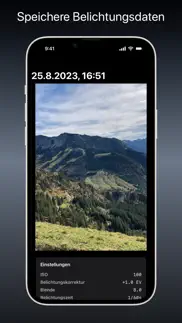 luxilux belichtungsmesser iphone bildschirmfoto 4