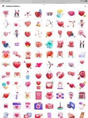 valentine stickers - wasticker ipad images 4