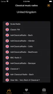 classical radios iPhone Captures Décran 2