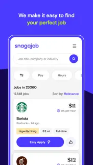 snagajob - jobs hiring now iphone images 1
