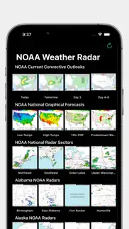 noaa weather radar iPhone Captures Décran 1