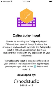 caligraphy input iPhone Captures Décran 4