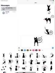 black funny cat stickers ipad images 3