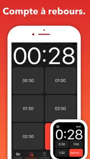 seconds interval timer iPhone Captures Décran 3