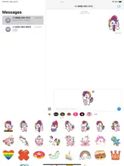rainbow fatty unicorn stickers ipad images 1