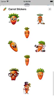 carrot stickers iphone resimleri 3