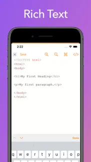 text editor iphone capturas de pantalla 1