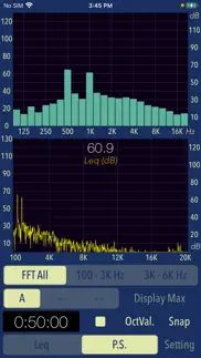sound level analyzer iPhone Captures Décran 2