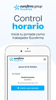 control horario eurofirms iphone capturas de pantalla 1