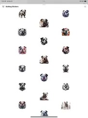 bulldog stickers ipad capturas de pantalla 1