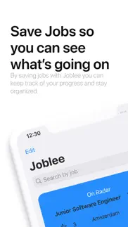 joblee - job journey organizer iphone resimleri 1
