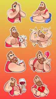 big bearded man stickers iphone images 4