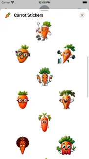 carrot stickers iphone resimleri 2