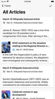cloudnews - feed reader iphone capturas de pantalla 2
