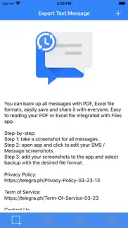 export text message to pdf,xls iphone images 4