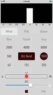 octave-band colored noise iPhone Captures Décran 3