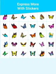 glossy butterflies stickers ipad images 3