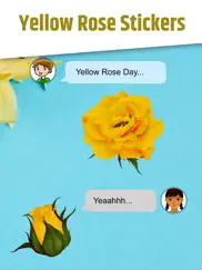 yellow rose stickers ipad images 2