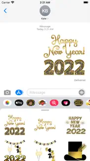 2022 happy new year stickers iphone resimleri 1