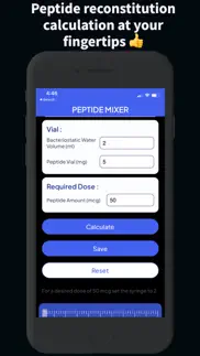 peptide calculator pro iphone images 1