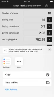 stock profit calculator pro iphone images 3