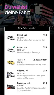 uber - fahrt bestellen iphone bildschirmfoto 2