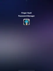 finger vault password manager ipad images 1