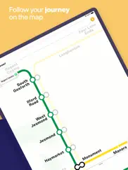tyne and wear metro map iPad Captures Décran 4