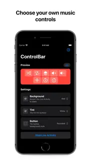 controlbar - music menu bar iphone resimleri 2