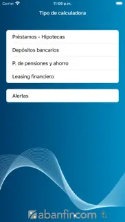 abanfin financial calculator iphone capturas de pantalla 1