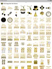 2022 happy new year stickers ipad resimleri 2