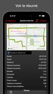 fitmeter bike - gps vélo iPhone Captures Décran 2